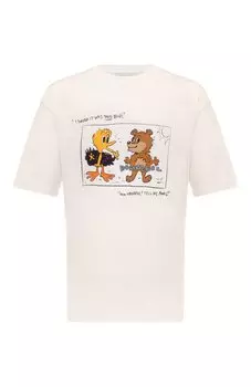 Хлопковая футболка DOMREBEL