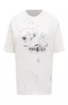 Хлопковая футболка DOMREBEL