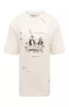 Хлопковая футболка DOMREBEL