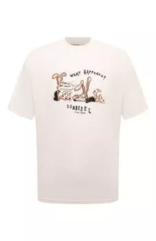 Хлопковая футболка DOMREBEL