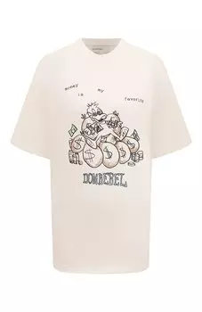 Хлопковая футболка DOMREBEL