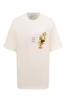 Хлопковая футболка DOMREBEL