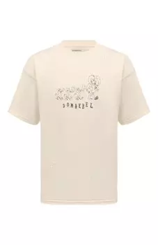 Хлопковая футболка DOMREBEL