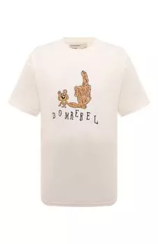 Хлопковая футболка DOMREBEL