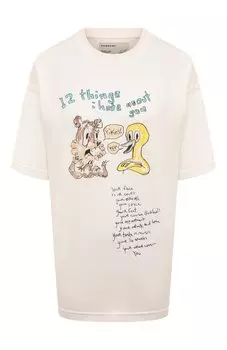 Хлопковая футболка DOMREBEL