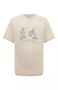 Хлопковая футболка DOMREBEL