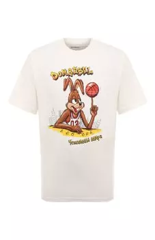 Хлопковая футболка DOMREBEL