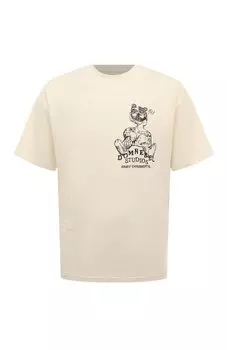 Хлопковая футболка DOMREBEL