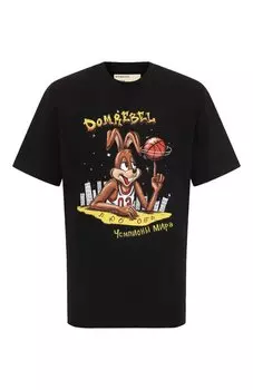 Хлопковая футболка DOMREBEL