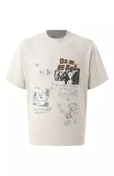 Хлопковая футболка DOMREBEL