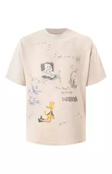 Хлопковая футболка DOMREBEL