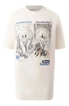 Хлопковая футболка DOMREBEL