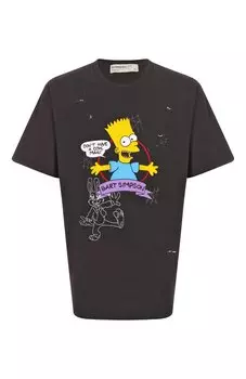 Хлопковая футболка DOMREBEL