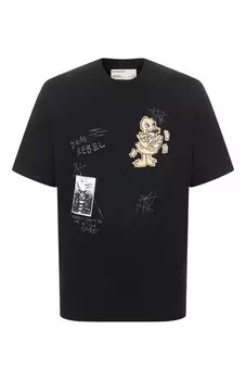 Хлопковая футболка DOMREBEL