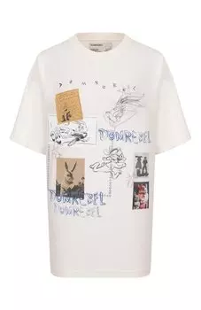 Хлопковая футболка DOMREBEL