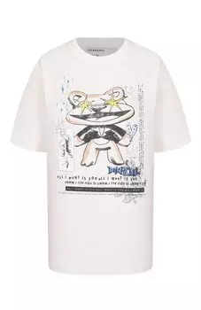 Хлопковая футболка DOMREBEL