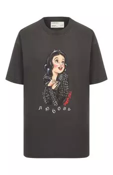 Хлопковая футболка DOMREBEL