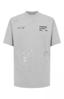 Хлопковая футболка DOMREBEL