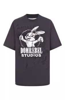 Хлопковая футболка DOMREBEL