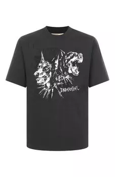 Хлопковая футболка DOMREBEL