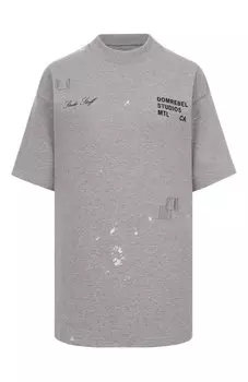 Хлопковая футболка DOMREBEL