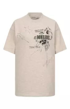 Хлопковая футболка DOMREBEL