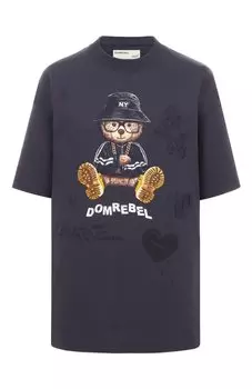 Хлопковая футболка DOMREBEL