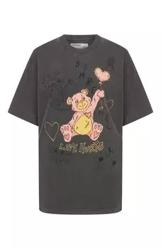 Хлопковая футболка DOMREBEL