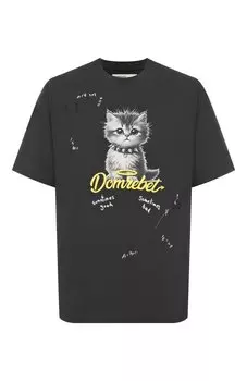 Хлопковая футболка DOMREBEL