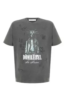 Хлопковая футболка DOMREBEL
