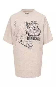 Хлопковая футболка DOMREBEL