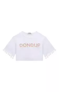 Хлопковая футболка Dondup Kids
