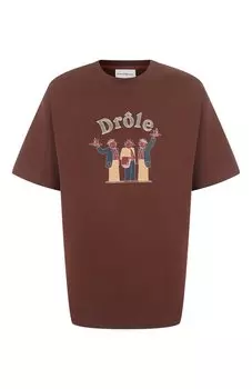 Хлопковая футболка Drole De Monsieur
