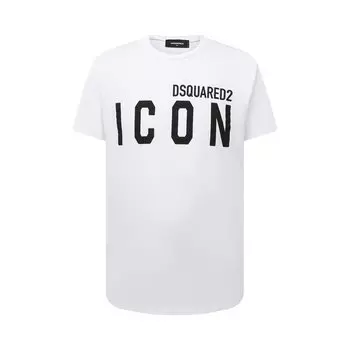 Хлопковая футболка Icon Dsquared2