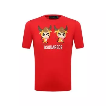 Хлопковая футболка Dsquared2