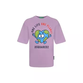 Хлопковая футболка Dsquared2