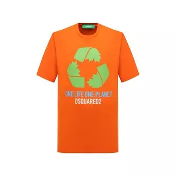 Хлопковая футболка Dsquared2