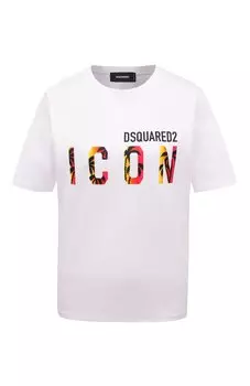 Хлопковая футболка Dsquared2