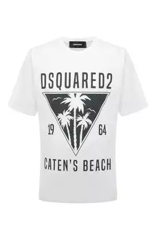 Хлопковая футболка Dsquared2