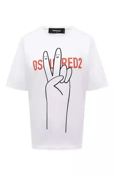 Хлопковая футболка Dsquared2