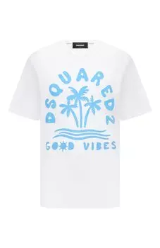 Хлопковая футболка Dsquared2