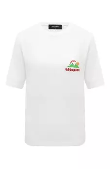 Хлопковая футболка Dsquared2