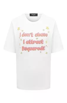 Хлопковая футболка Dsquared2