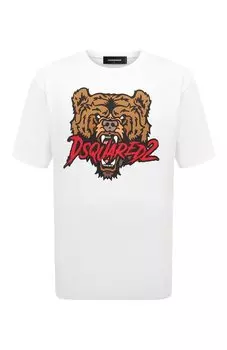 Хлопковая футболка Dsquared2