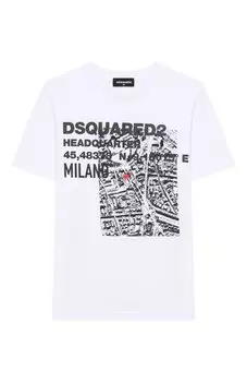 Хлопковая футболка Dsquared2