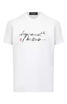 Хлопковая футболка Dsquared2