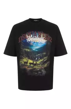 Хлопковая футболка Dsquared2