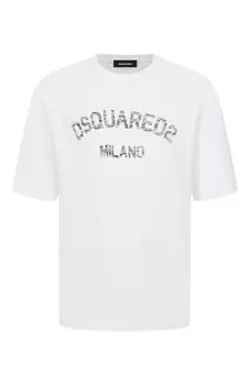 Хлопковая футболка Dsquared2