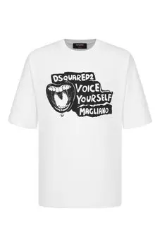Хлопковая футболка Dsquared2