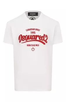 Хлопковая футболка Dsquared2